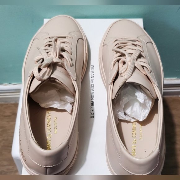 NIB WOMAN By COMMON PROJECTS Original Achilles Low Nude Pink Lthr Sneakers sz 40 - Picture 10 of 12